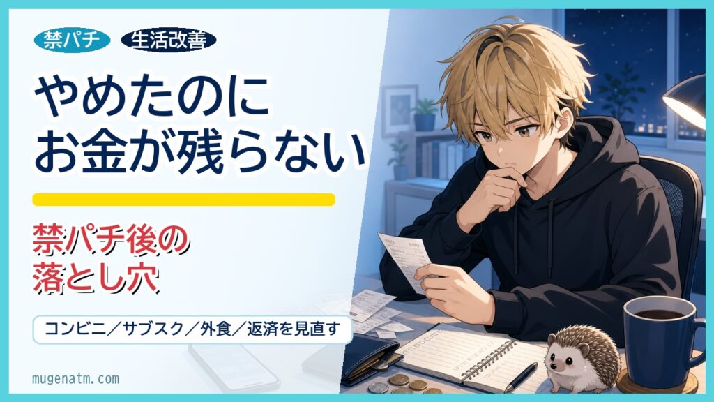 パチンコをやめたのにお金が残らない理由のアイキャッチ